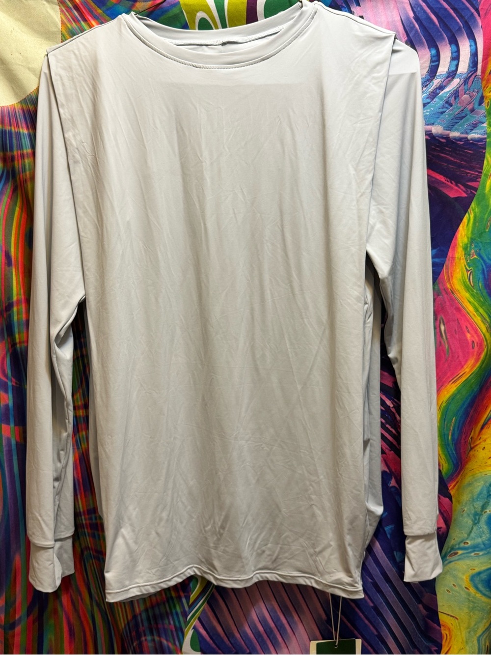 HALARA Men's Long Sleeve Crewneck Shirt - White